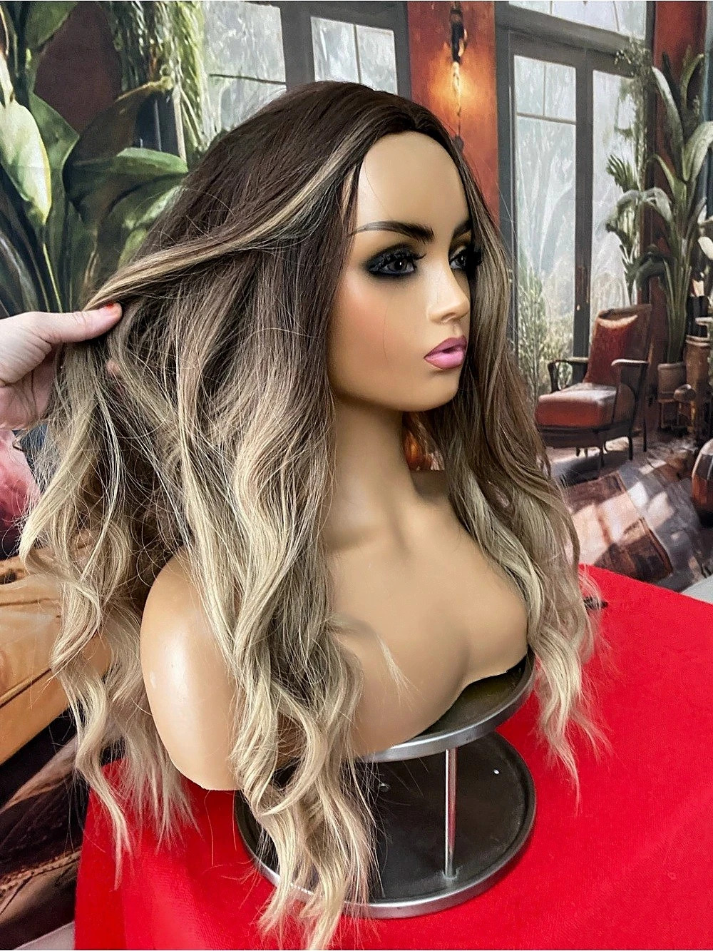 CLEARANCE ash blonde balyage wig